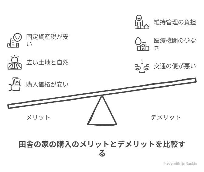 田舎で家を買うメリットとデメリット